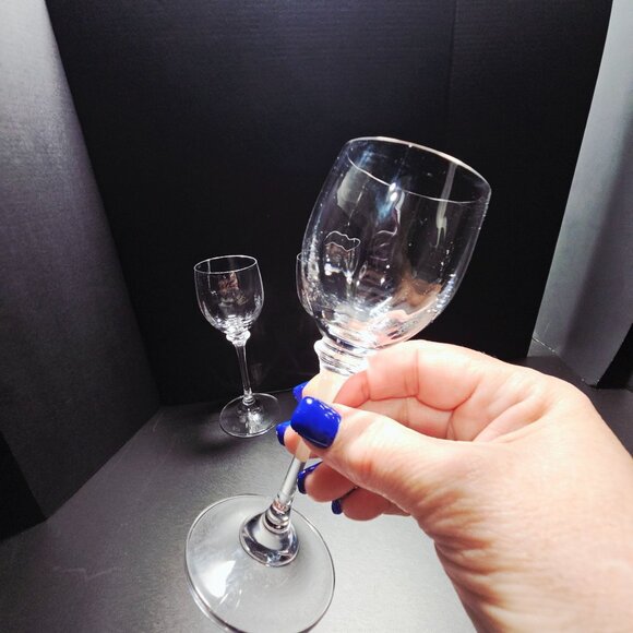 Mikasa Stephanie Cordial Glass 6" Lead Crystal Austria elegant vtg optic bowl 3o - Picture 6 of 7